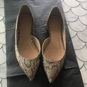 Jcrew Audrey Glitter Flats- size 9